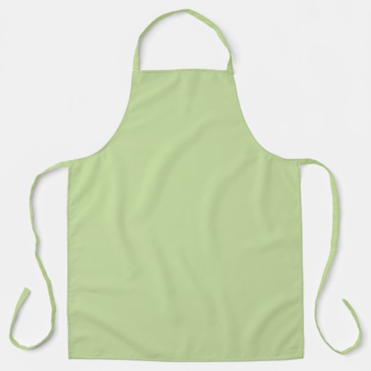 Tablier Vert pomme pastel uni (Recto)