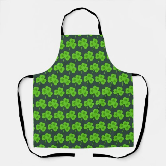 TABLIER VERT TRÈFLE DE LA SAINT-PATRICK (Recto)
