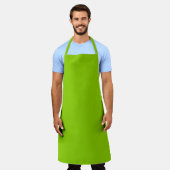 Tablier Vert uni couleur solide Brat (Porté)