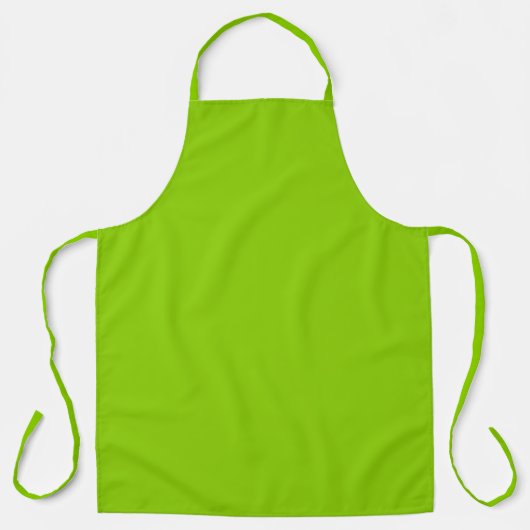 Tablier Vert uni couleur solide Brat (Recto)