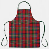 Tablier Vertes et rouges plaid Rustic Stewart Tartan (Recto)