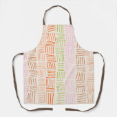 Tablier Vertical Retro Stripes Handdrawn cozy (Recto)