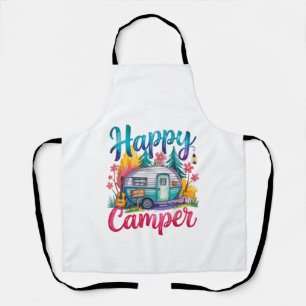 Tablier Vêtements de camping drôle Happy Camper remorque R