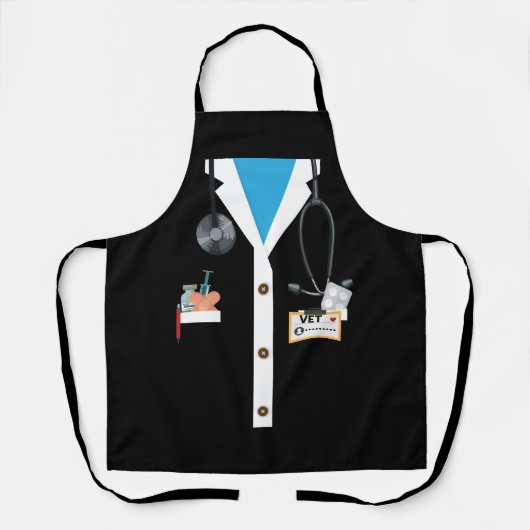 Tablier Vétérinaire Costume Halloween Vet Tech Animal Doc (Recto)