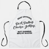 Tablier Viande Fumer Porc Tirage Pit Master (Recto)