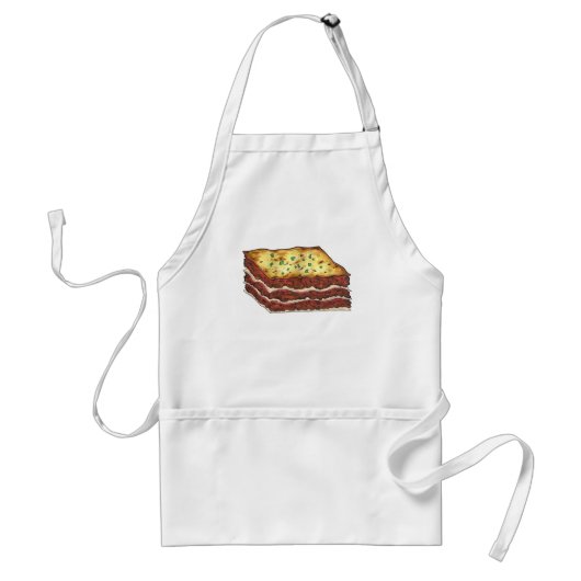 Tablier Viande Lasagna Lasagna Restaurant Nourriture Itali (Devant)