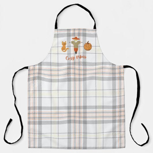 Tablier Vibes Cosy Citation Automne Citrouille Thanksgivin (Recto)
