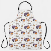 Tablier Vibes d'automne Motif sans couture (Recto)