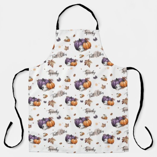 Tablier Vibes d'automne Motif sans couture (Recto)