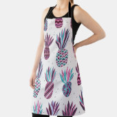 Tablier Vibes d'été : Motif d'ananas, points colorés (Insitu)