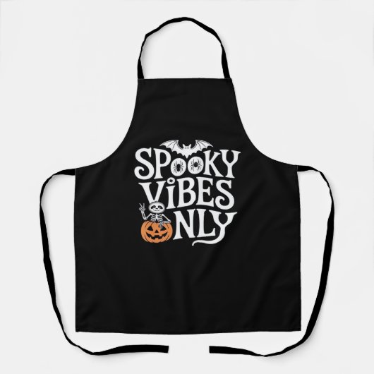 Tablier Vibes éffrayantes uniquement Halloween Sloth T-Shi (Recto)