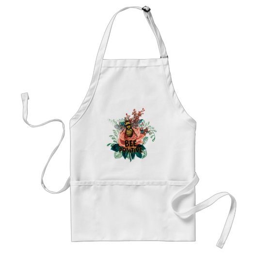 Tablier Vibes florales positives des abeilles (Devant)