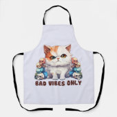 Tablier Vibes incorrectes uniquement - Fierce Chat & Skuls (Recto)