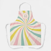 Tablier 'Vibes Lollypop', monogramme rétro (Recto)
