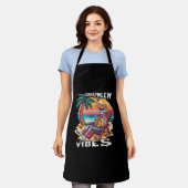 Tablier Vibes Summerween Halloween squelette (Porté)