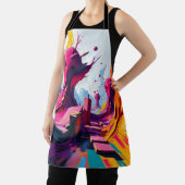 Tablier Vibrant Abstract Fantasy Landscape (Insitu)
