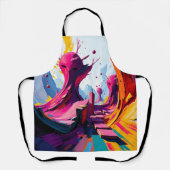 Tablier Vibrant Abstract Fantasy Landscape (Recto)
