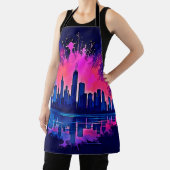 Tablier Vibrant art de splash Cityscape (Insitu)