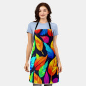 Tablier Vibrant Feuilles d'automne Motif (Porté)