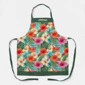 Tablier Vibrant Personnalisable Tropical Floral (Recto)