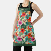 Tablier Vibrant Personnalisable Tropical Floral (Insitu)