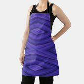 Tablier Vibrant purple apron with geometric pattern  (Insitu)