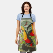 Tablier Vibrant Tropical Toucan Birds Art Exotic Jungle (Porté)