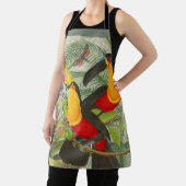 Tablier Vibrant Tropical Toucan Birds Art Exotic Jungle (Insitu)