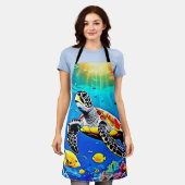 Tablier Vibrant Turtle Reef Life (Porté)