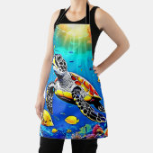 Tablier Vibrant Turtle Reef Life (Insitu)