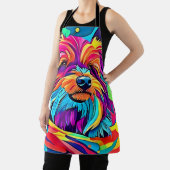 Tablier Vibrant Yorkie pop art (Insitu)