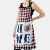 Tablier Vichy buffle tournesol "Accueil" (Insitu)