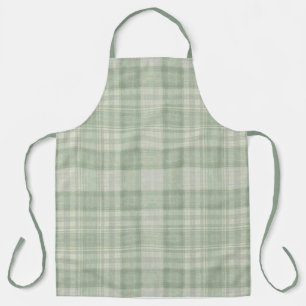 Tablier Vichy vert sauge clair
