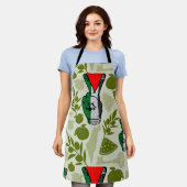 Tablier Victory Sign Hand Resistance Red Triangle Symbol (Porté)