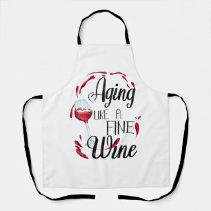 Tablier Vieillir comme un vin fin