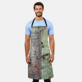 Tablier Vielle porte rouillée peinte (Porté)