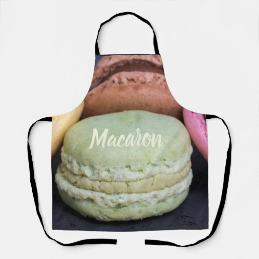 Tablier Viennoiseries Macaron pour le cadeau de dent sucré (Recto)