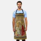 Tablier Vierge catholique Marie Jésus Sardé Verre (Porté)