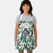 Tablier Vierge Zebra Elephant Giraffe Safari Animals (Insitu)