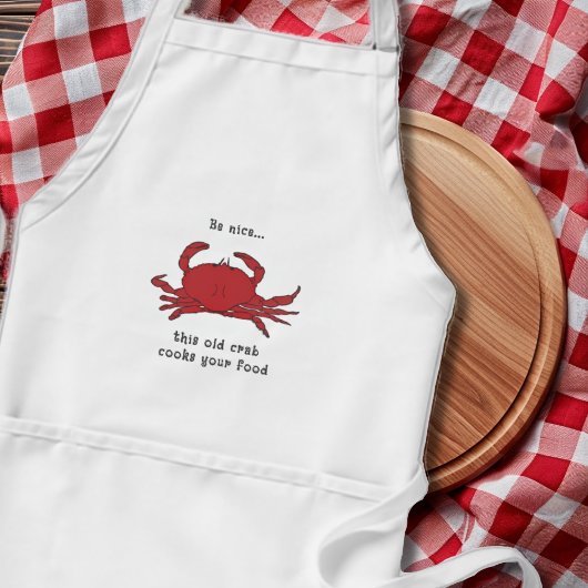 Tablier Vieux Crabe Drôle Dire Cuisinier Chef