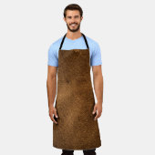 Tablier Vieux cuir Brown : Arrière - plan texturé (Porté)