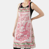 Tablier Vieux lapin rose de Pâques (Insitu)