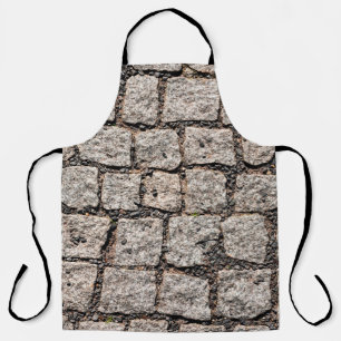 Tablier Vieux motif en pierre de caillou dans la rue abstr