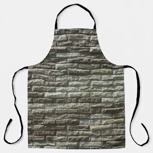 Tablier Vieux mur de briques : Texture dénudée (Recto)