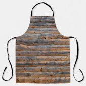 Tablier Vieux mur de planches en bois avec fissures. Poutr (Recto)