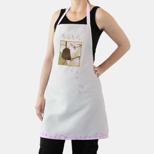 Tablier Viewing Cherry Blossoms Apron (Insitu)