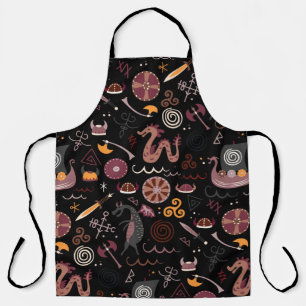 Tablier Viking motif design graphique transparent