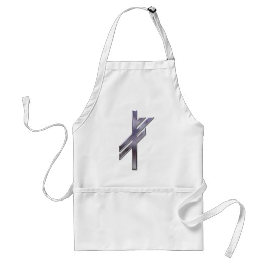 Tablier Viking Rune-luck-silver (Devant)