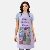 Tablier Village de Noël personnalisé (Porté)