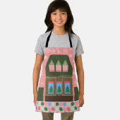 Tablier Village de vacances rose (Insitu)